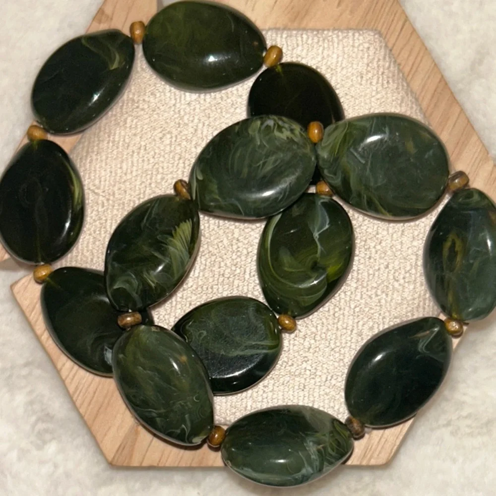 Elegant Green Jade Bracelet‎ Set